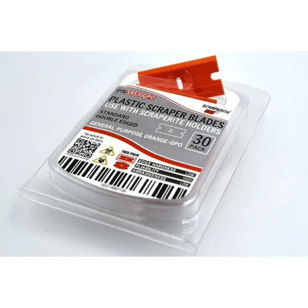 SCRAPERITE LAMES RECTANGLE USAGE GENERAL ORANGE (30)