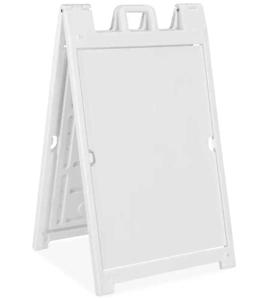 A-FRAME SANDWICH BOARD DELUXE WHITE 24"X36"