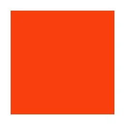 038 RED-ORANGE FLUO. 6 MIL. FILM FLUORESCENT COULÉ PREMIUM