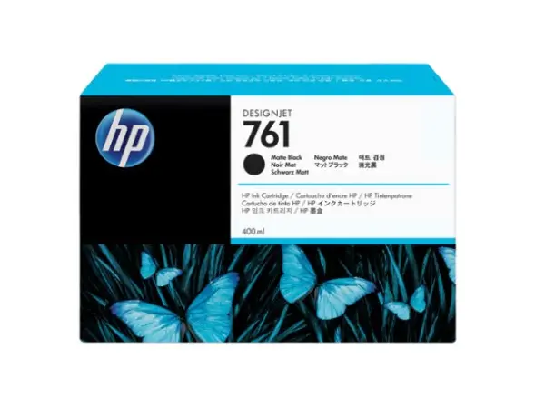 HP 761 - CART. D'ENCRE NOIR MAT 400ML.