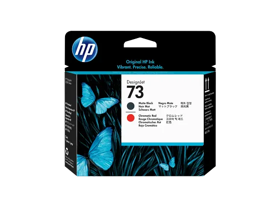 HP73 MATTE BLACK-CHROMATIC RED PRINTHEAD