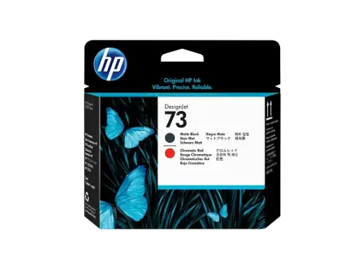 [HP73PH] HP73 TETE IMP. NOIR MAT & ROUGE CHROMATIC