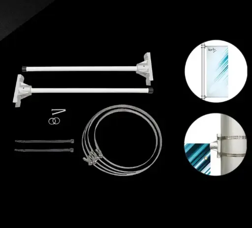 [FSPK36SS] 36" FIBER GLASS POLE SYSTEM SINGLE KIT TERRACE