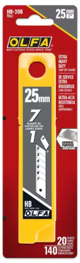 [HB-20B] BLADE FOR OLFA CUTTER EXTRA HEAVY DUTY 25MM (20)