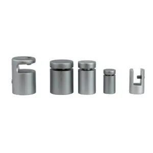 [FL2525HE] STANDOFF 1" DIA. X 1" LENGHT SATIN CHROME CORIAN