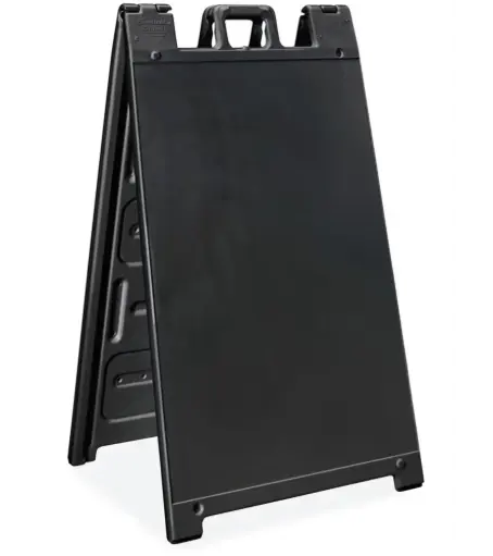 [140-BK] SUPPORT AFFICHE EN "A" DELUXE 24"X36" NOIR